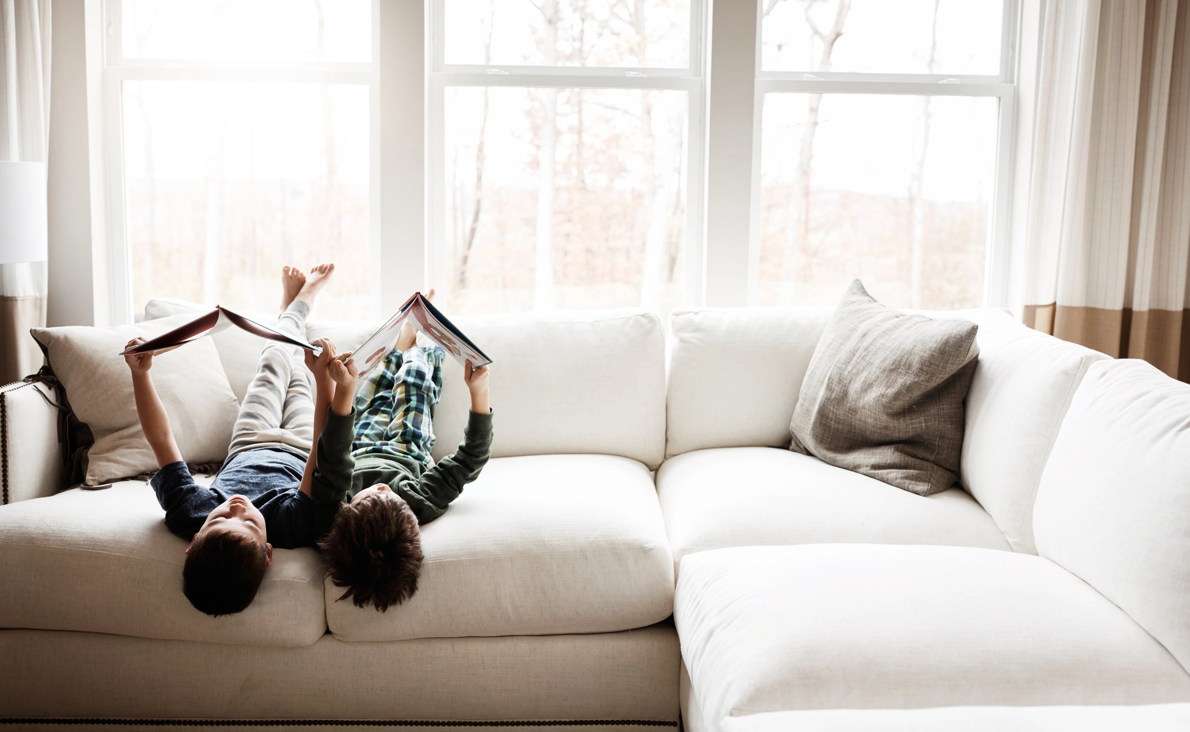 Cloud Couch Near window in Living room