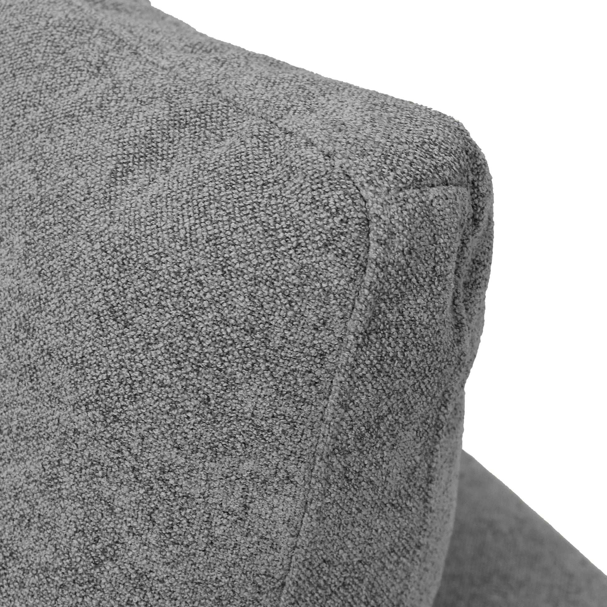 Close-up of the HavenlyCloud® Couch Corner in Gray, featuring performance fabric and a durable frame.